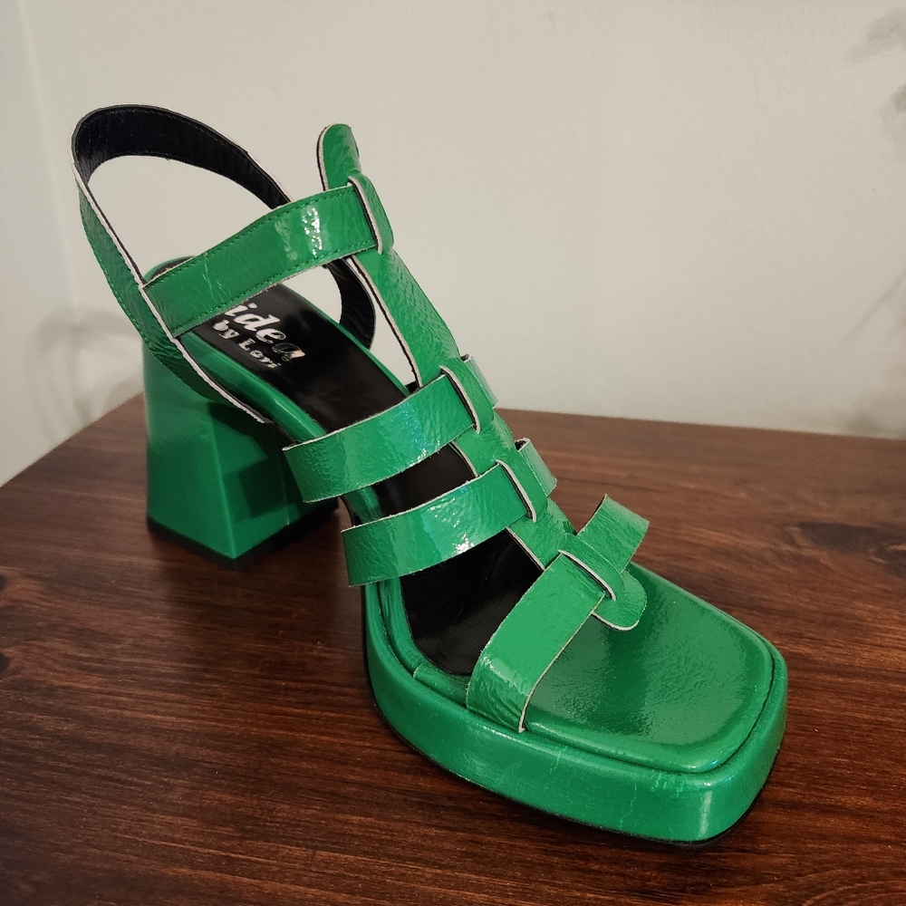 NWTB I'DEA by Lori Open Toe Slingback Heel Sandals Size 7.5 (E.U. 38)